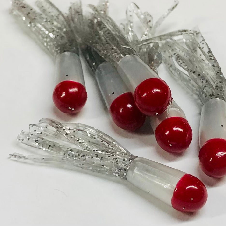 1.5" Tri-Color Crappie Tube 10pk