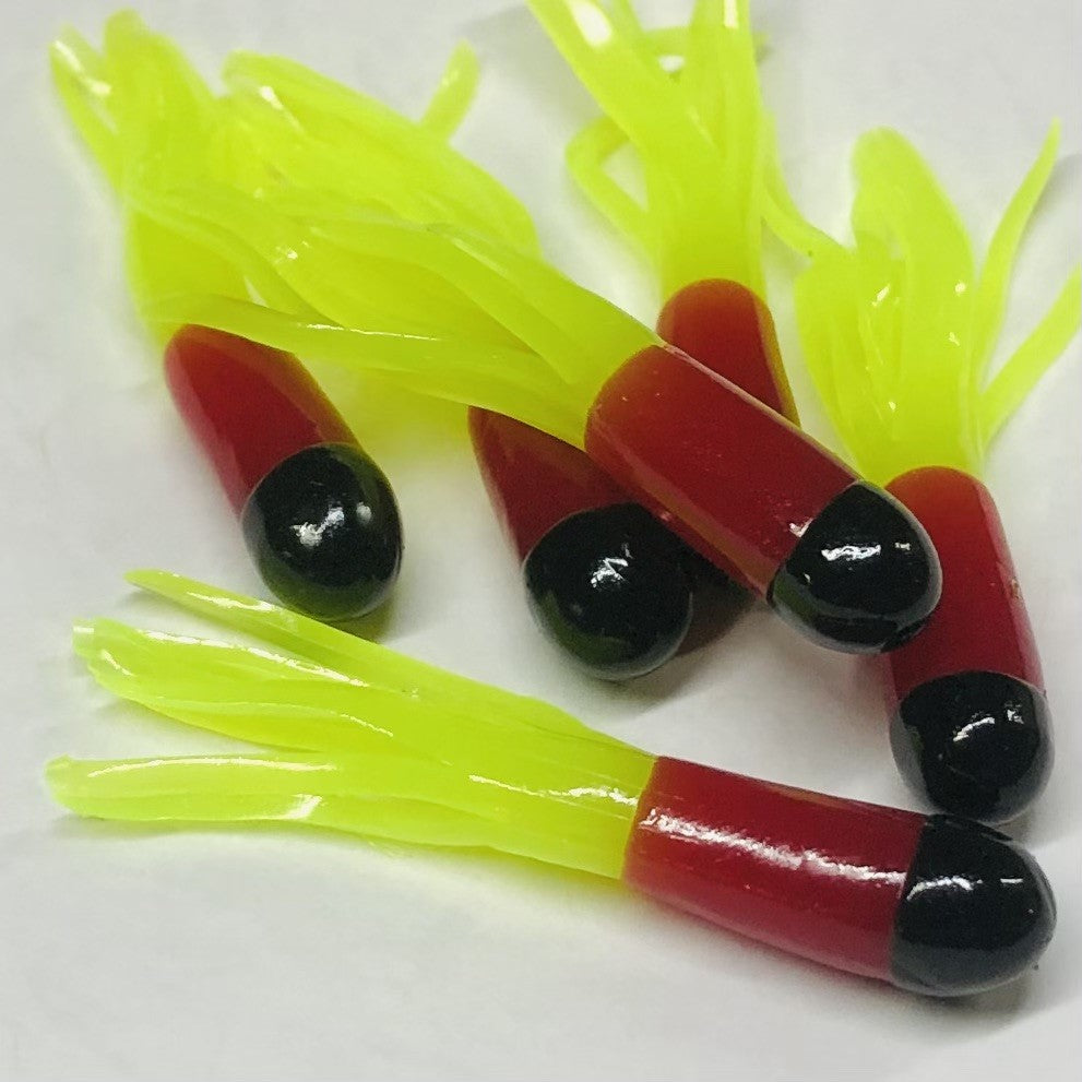 1.5" Tri-Color Crappie Tube 10pk