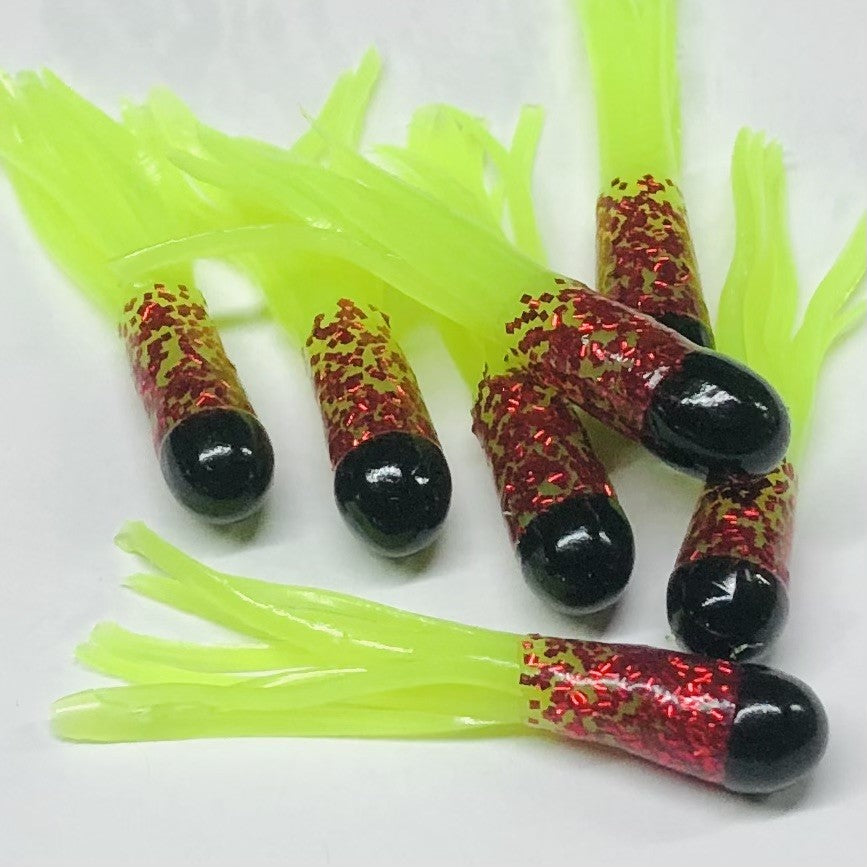 1.5" Tri-Color Crappie Tube 10pk
