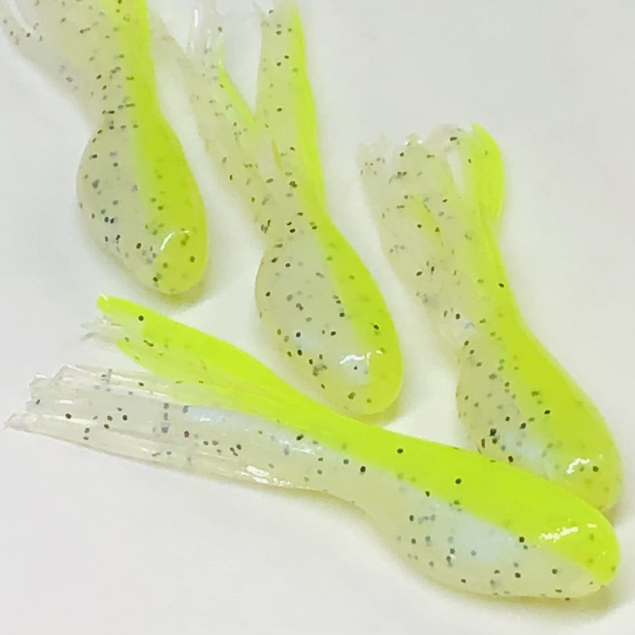 Minnow Crappie Tube Chartreuse/Monkey Milk / 20 Pack