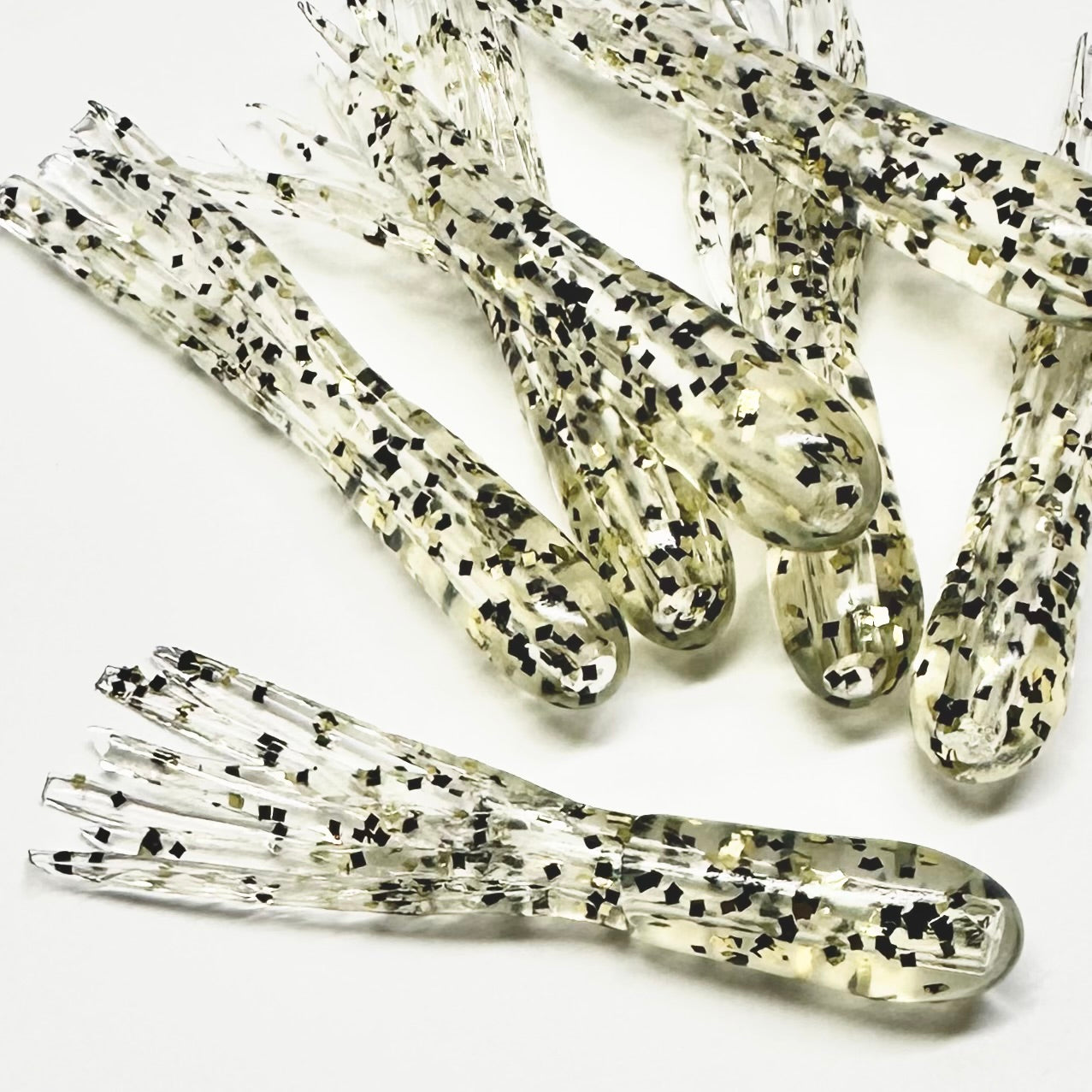 Clear-Black,Gold Glitter