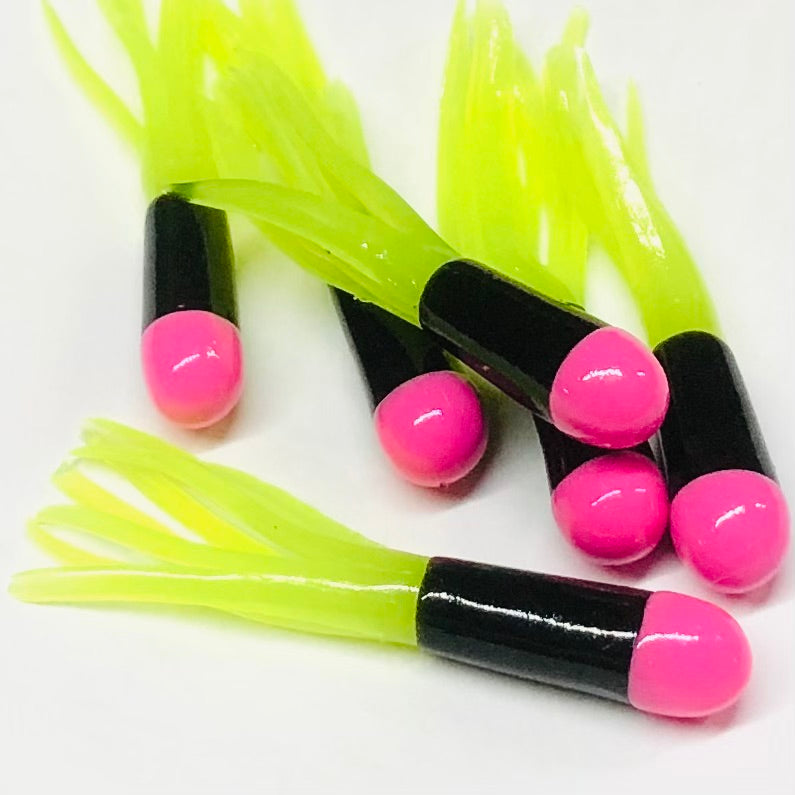 1.5" Tri-Color Crappie Tube 10pk
