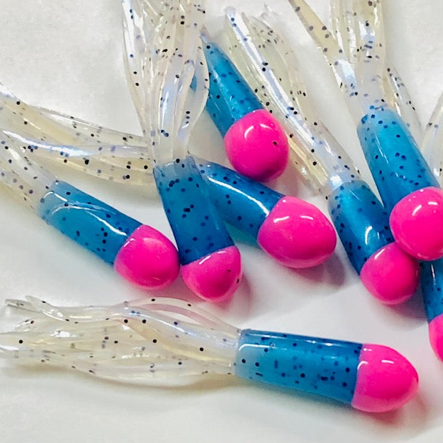 1.5" Tri-Color Crappie Tube 10pk