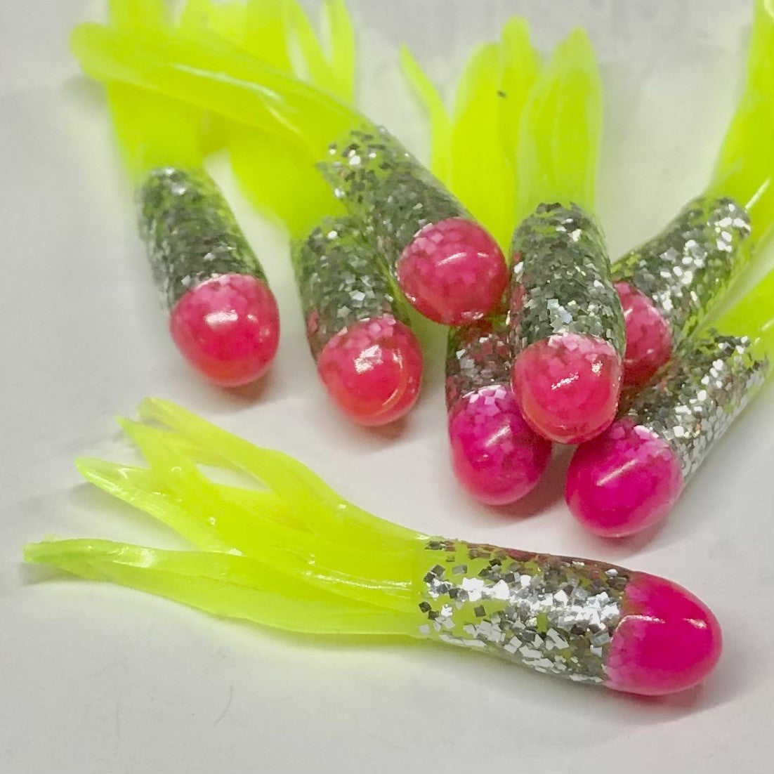 1.5" Tri-Color Crappie Tube 10pk
