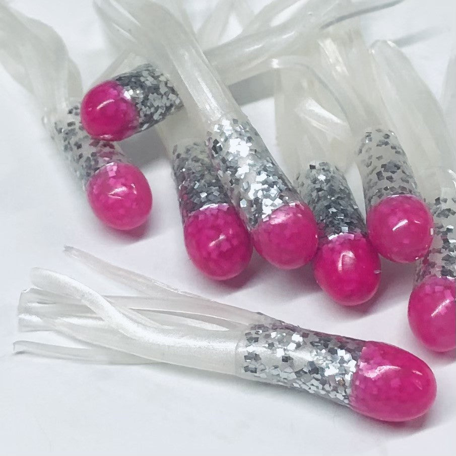 1.5" Tri-Color Crappie Tube 10pk