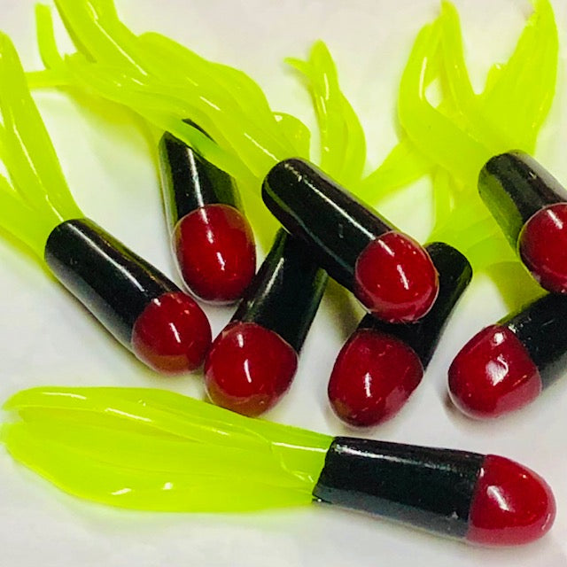 1.5" Tri-Color Crappie Tube 10pk