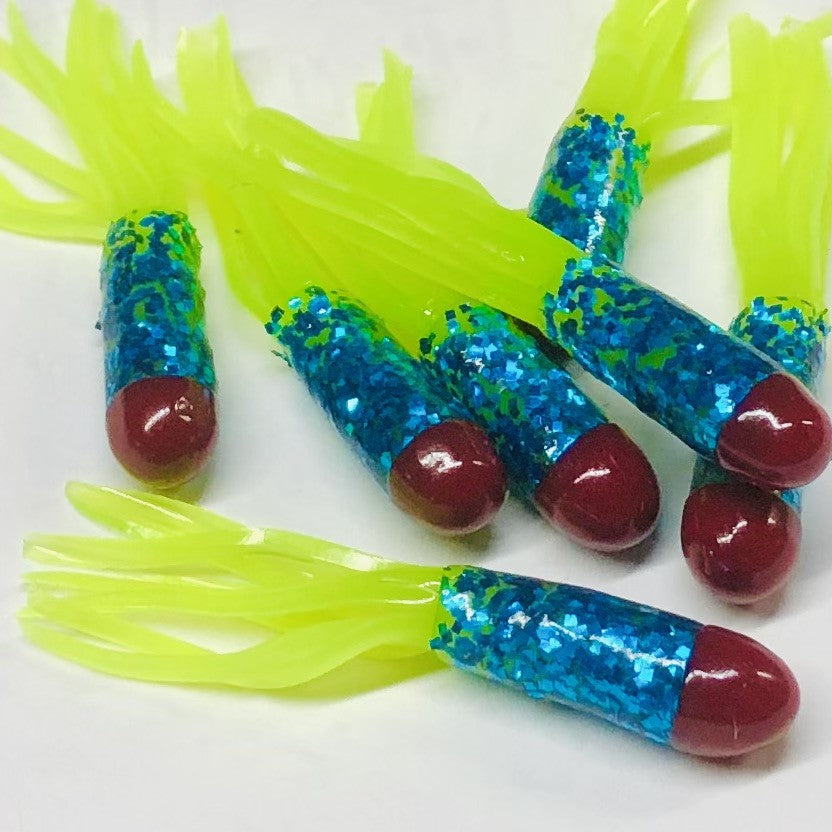 1.5" Tri-Color Crappie Tube 10pk