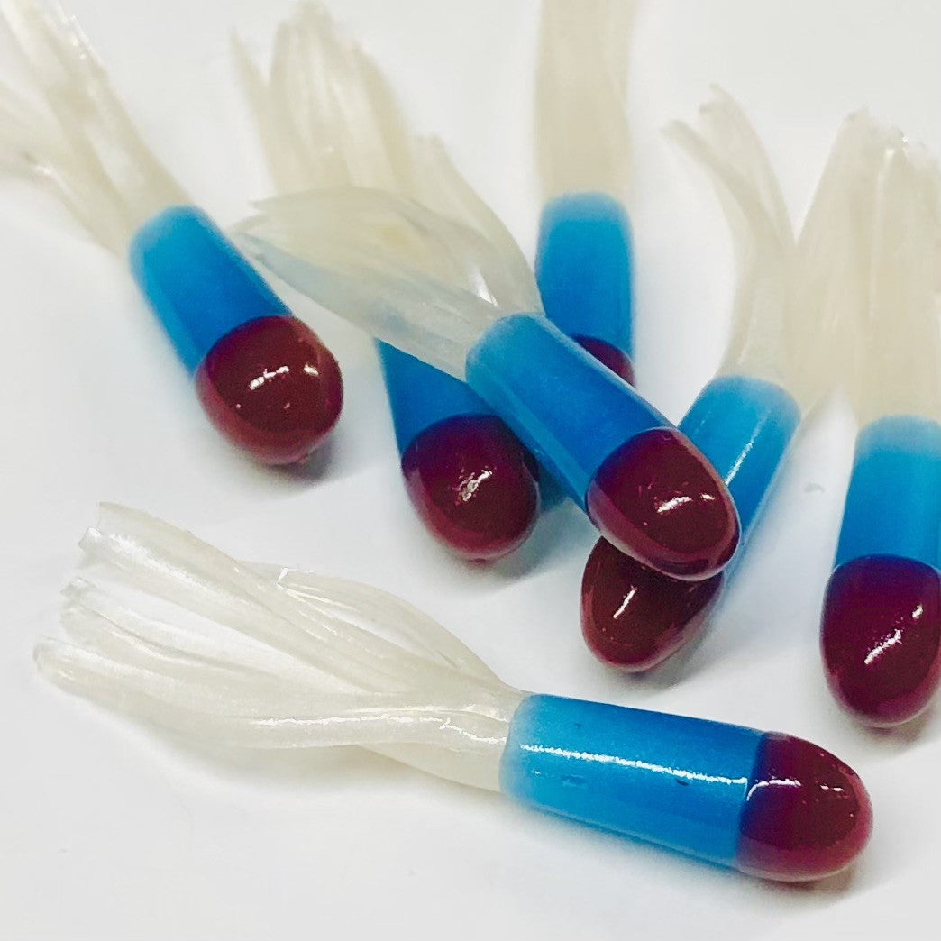 1.5" Tri-Color Crappie Tube 10pk