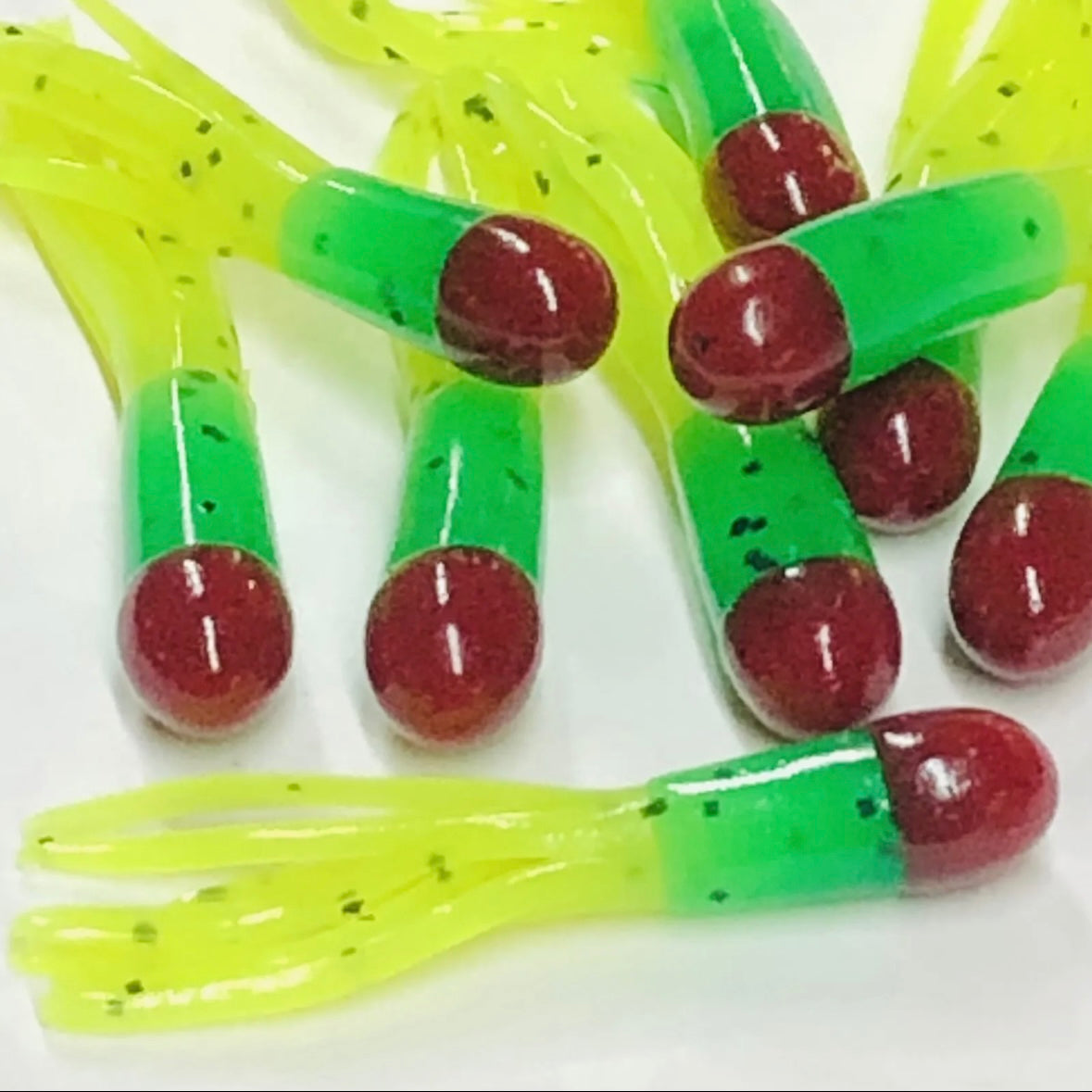 1.5" Tri-Color Crappie Tube 10pk
