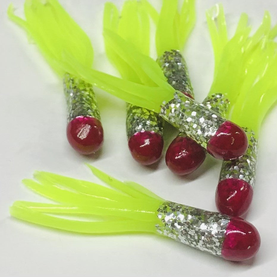1.5" Tri-Color Crappie Tube 10pk