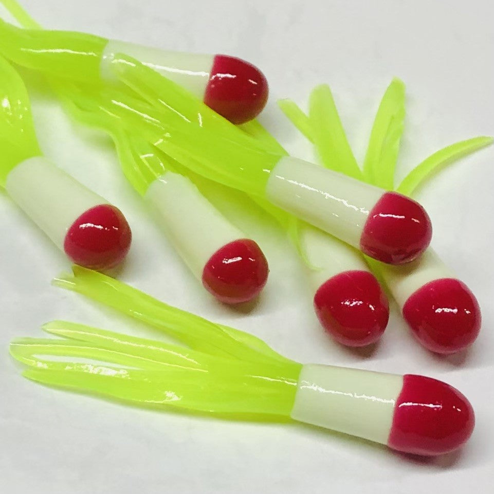 1.5" Tri-Color Crappie Tube 10pk