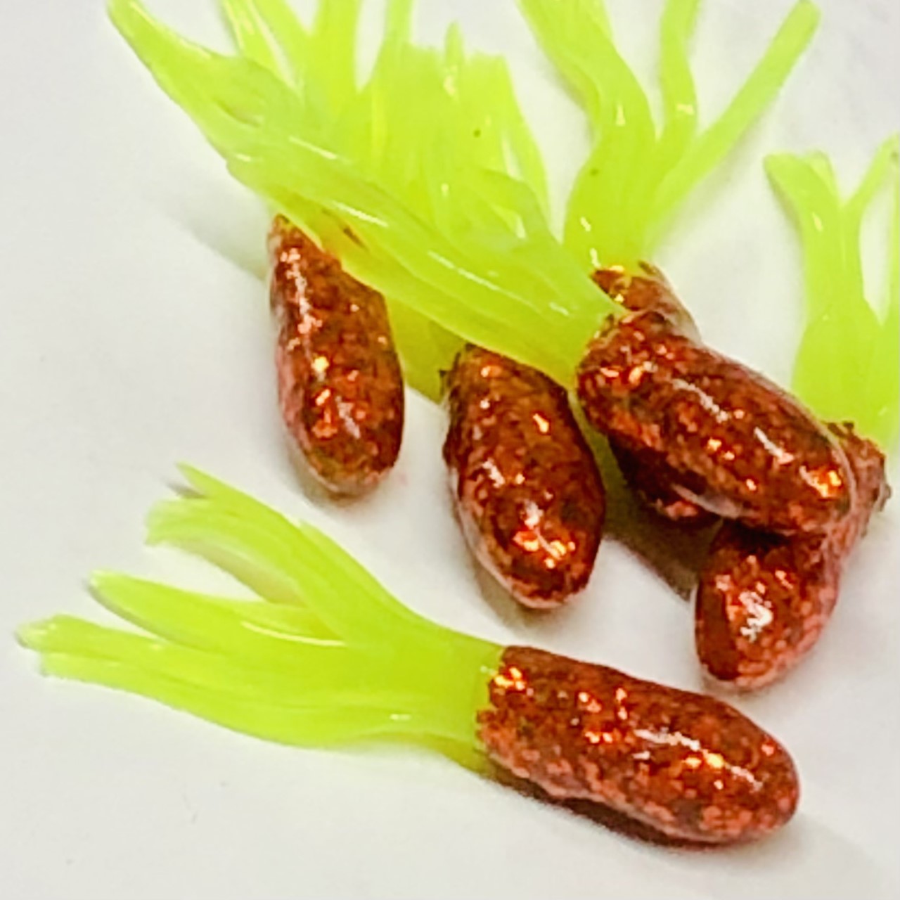 Orange Glitter/Chartreuse