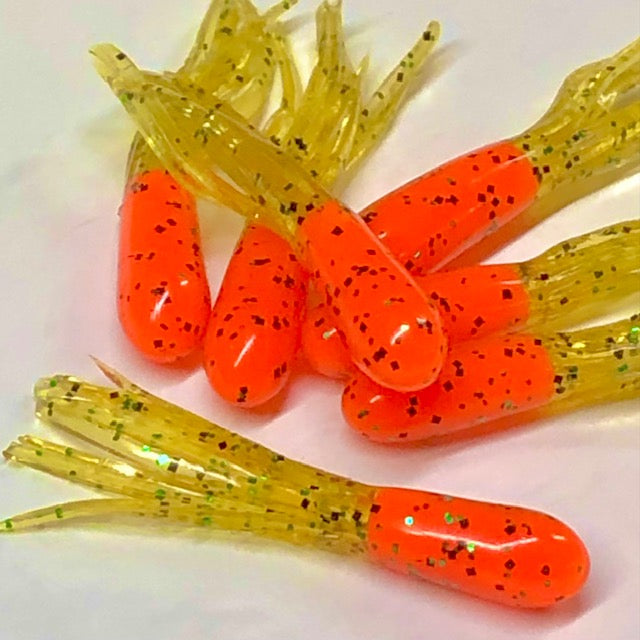 1.5 Core-Dipped Crappie Tube 10pk Yellow Measles