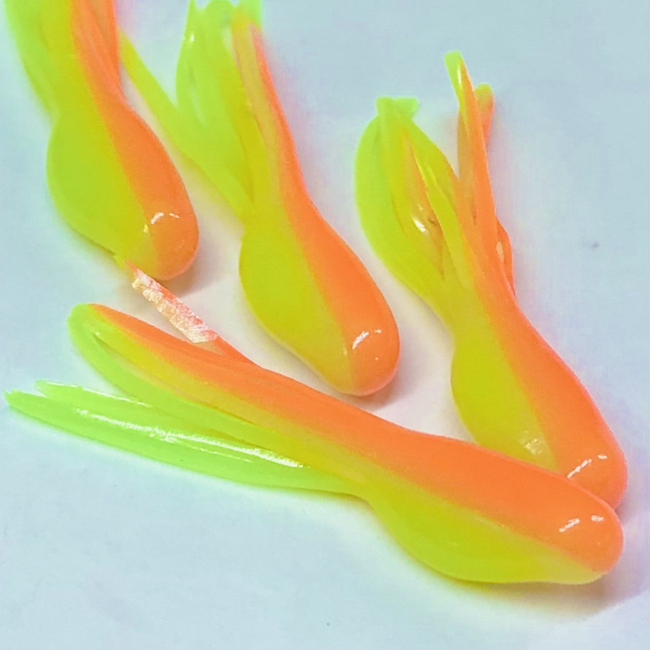 Minnow Crappie Tube 6pk Chartreuse Minnow Pink Belly